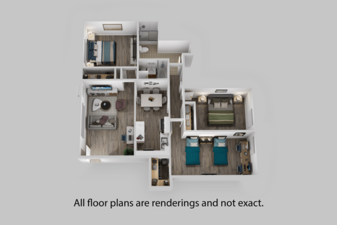 all floor plans are redesigned and not exact